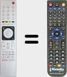 Ersatzfernbedienung für TS4-R5 NETFLIX (759551873500)