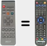 Replacement remote control for VZ.J5300.002
