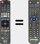 Replacement remote control for AKB72975301