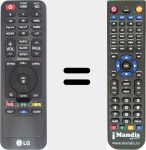 Replacement remote control for AKB73355912