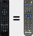 Replacement remote control for Aspects (MW196D)