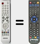 Replacement remote control for BN59-00555A