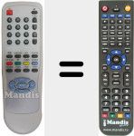 Replacement remote control for BT 0289 A