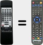 Replacement remote control for RC-176 (4990277004)