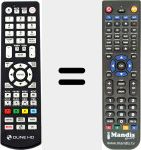 Replacement remote control for Dune HD (HDTV)