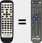 Replacement remote control for EUR647136
