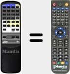 Replacement remote control for RM-SR230RU