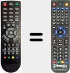 Replacement remote control for TVCDLE385M8
