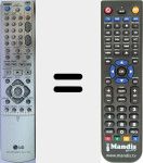 Replacement remote control for 6711R1P101A