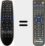 Replacement remote control for MED600X3D