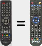 Replacement remote control for NVR-7504-22HD-N