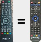 Replacement remote control for NVR7900504K2N