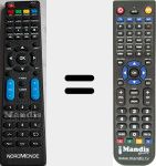 Replacement remote control for ND32N2400S