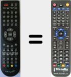 Replacement remote control for Multiflat19CinemaII