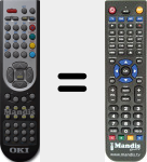 Ersatzfernbedienung f&uuml;r RC1165 (OKIRC1165)