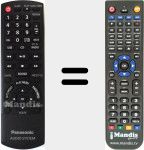 Replacement remote control for N2QAYB000639