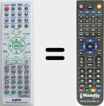 Replacement remote control for RB-TS3000STXE
