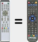 Replacement remote control for RC49TV
