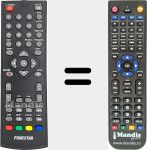 Replacement remote control for RDT756U