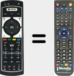 Replacement remote control for REMCON1486
