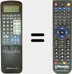 Replacement remote control for RR-1050