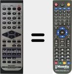 Replacement remote control for RRMCG0409AWSA