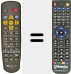 Replacement remote control for RS-320P