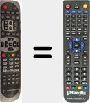 Replacement remote control for S-HD910