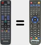 Replacement remote control for TM 1050 (BN59-01069A)