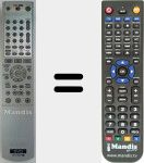 Replacement remote control for RMT-D205P (147872221)