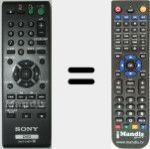 Replacement remote control for RMT-D197P (A1920832A)