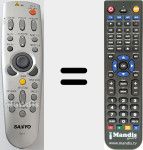 Replacement remote control for CXJY (6450477881)