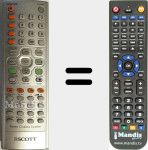 Replacement remote control for REMCON938