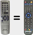 Replacement remote control for U0090142U (RC-ZAS01)