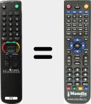 Replacement remote control for RM839