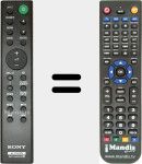 Replacement remote control for RMT-AH200U (149315511)