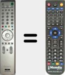 Replacement remote control for RM-ED 002 (147939212)