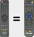 Replacement remote control for TLXI2470HD