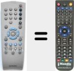 Ersatzfernbedienung f&uuml;r Tele Pilot 92 V
