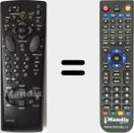 Replacement remote control for MCV100 (21034150)