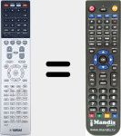 Replacement remote control for RAV538 (ZP601300)