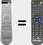 Replacement remote control for W1100