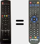Replacement remote control for eLEDTV5