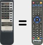 Replacement remote control for VQ086200