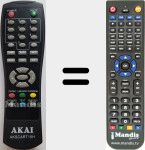 Replacement remote control for AKSCART15H