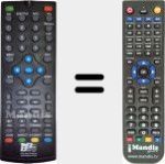 Replacement remote control for EASYHOMEDVBT-HD-VIVA