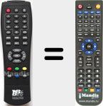 Replacement remote control for EasyHomeTDTblack