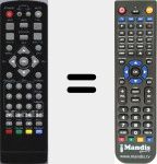 Replacement remote control for HD170