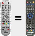 Replacement remote control for DVR7500