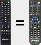 Replacement remote control for HD51